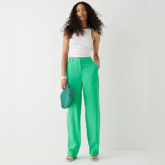 J. Crew Pants - J.Crew Drapey cupro-blend trouser pants BI237